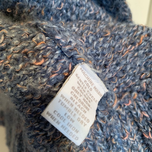 Blue Shawl Collared Charter Club Cardigan Sweater - Picture 4 of 6